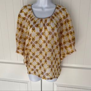 5/$25! Anthropologie | Odille poncho peasant top size XS